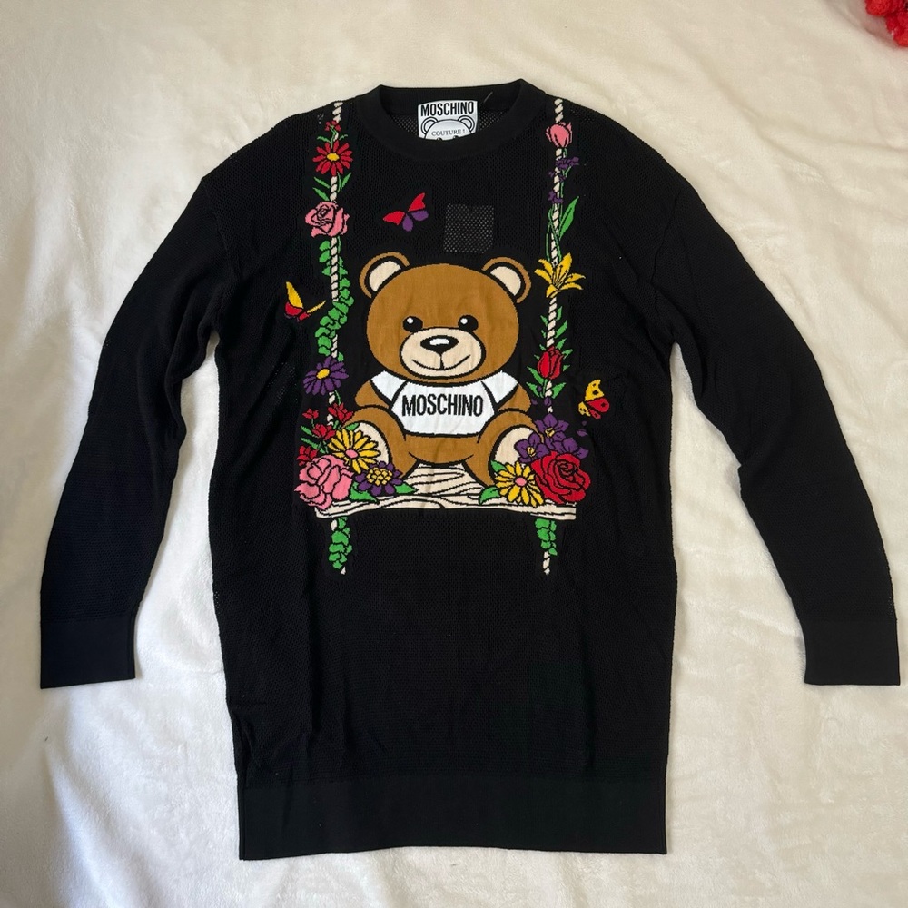 Moschino Bear Floral Swing Dress
